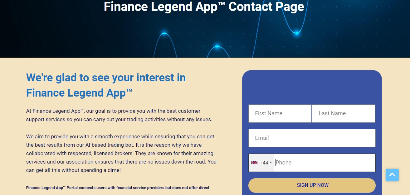 Finance Legend App Customer Support